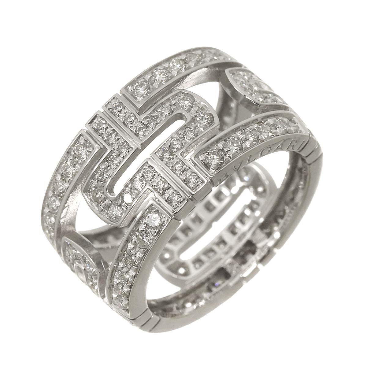BVLGARI パレンテシ #53 リング パヴェダイヤ K18 WG ホワイトゴールド 750 指輪 Parentesi Ring ブルガリ 90299621