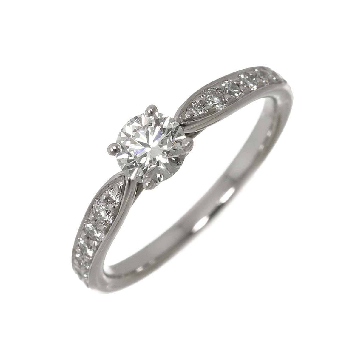 TIFFANY&Co. ハーモニー 8号 リング ダイヤ 0.36ct Pt プラチナ 指輪 Harmony Band Ring ティファニー 90301774