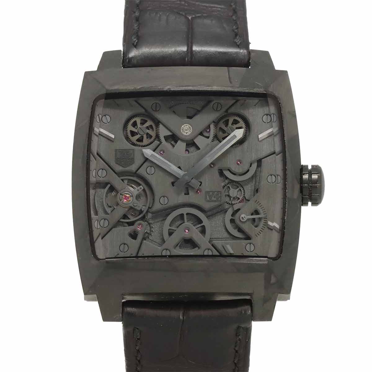 TAG Heuer モナコ V4 ファントム 50本限定 WAW2091 メンズ 腕時計 ブラック オートマ 自動巻き ウォッチ Monaco タグホイヤー 90295648