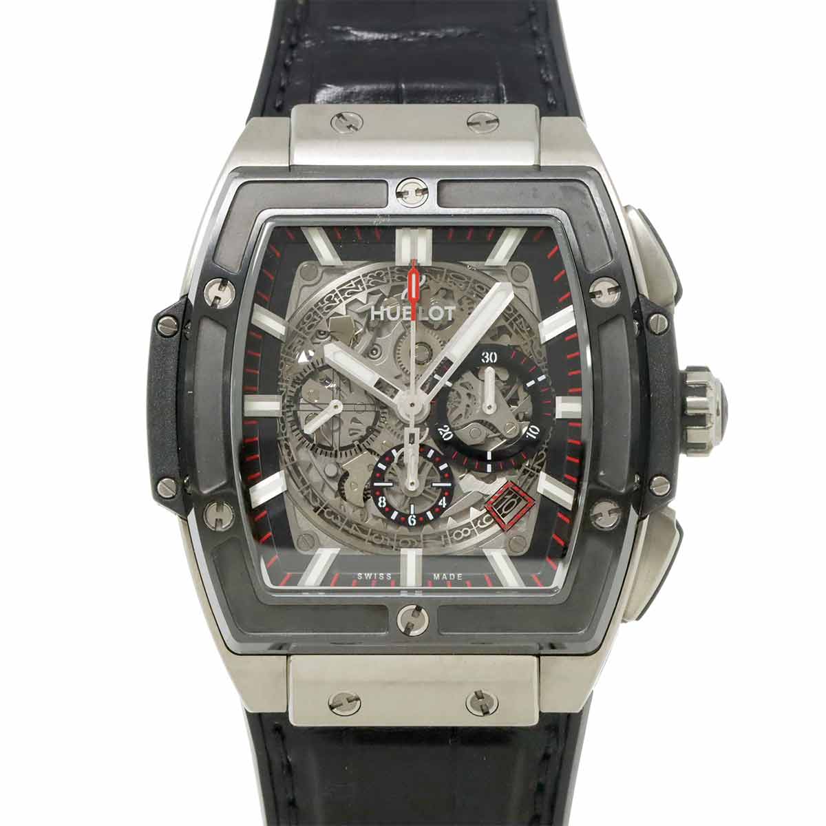 HUBLOT スピリット オブ ビッグバン 601 NM 0173 LR クロノグラフ メンズ 腕時計 デイト スケルトン オートマ 自動巻き ウォッチ Big Bang ウブロ 90296325