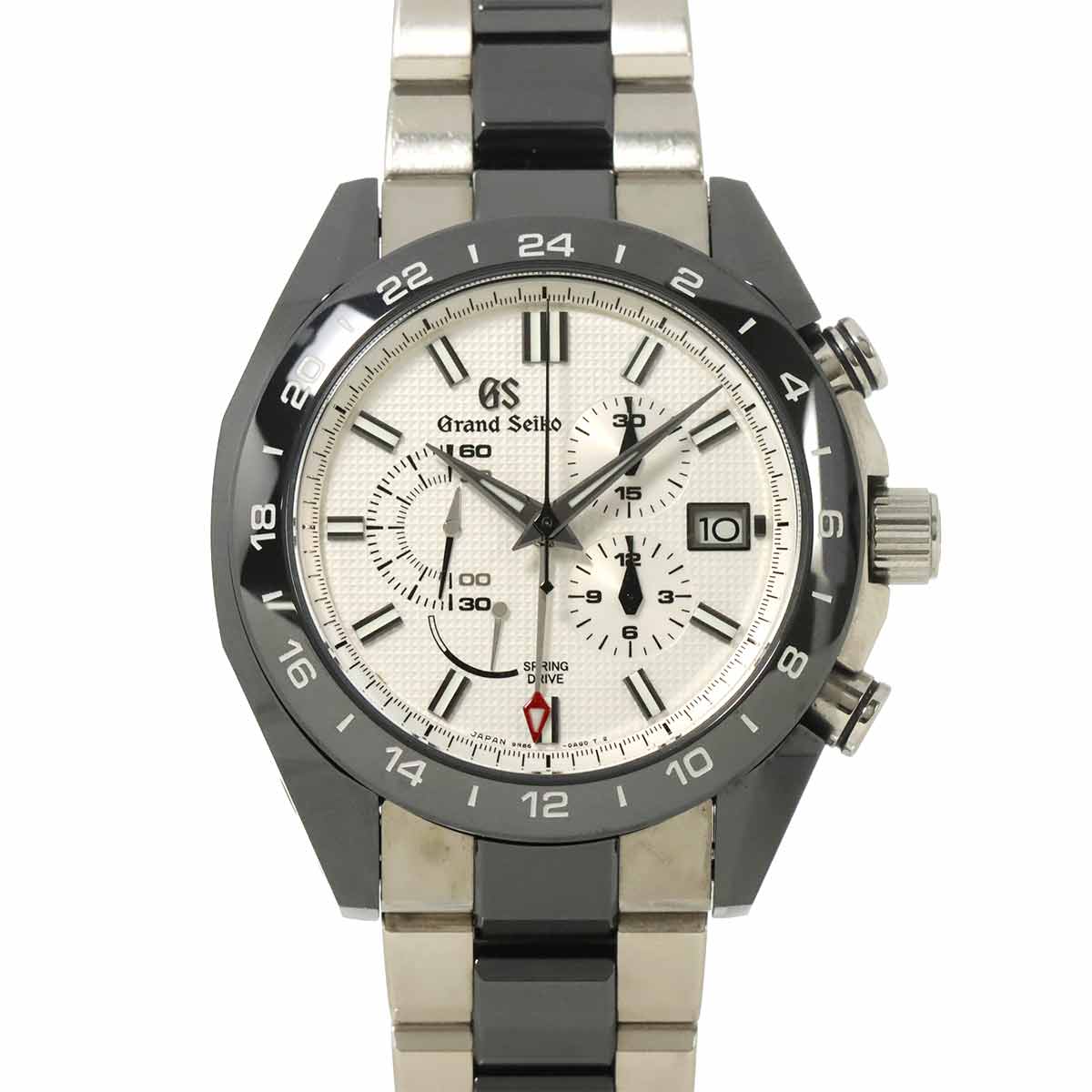 Grand Seiko スプリングドライブ クロノグラフ SBGC221 メンズ 腕時計 9R86 0AG0 パワーリザーブ デイト GMT オートマ 自動巻き ウォッチ Spring Drive グランドセイコー 90298908