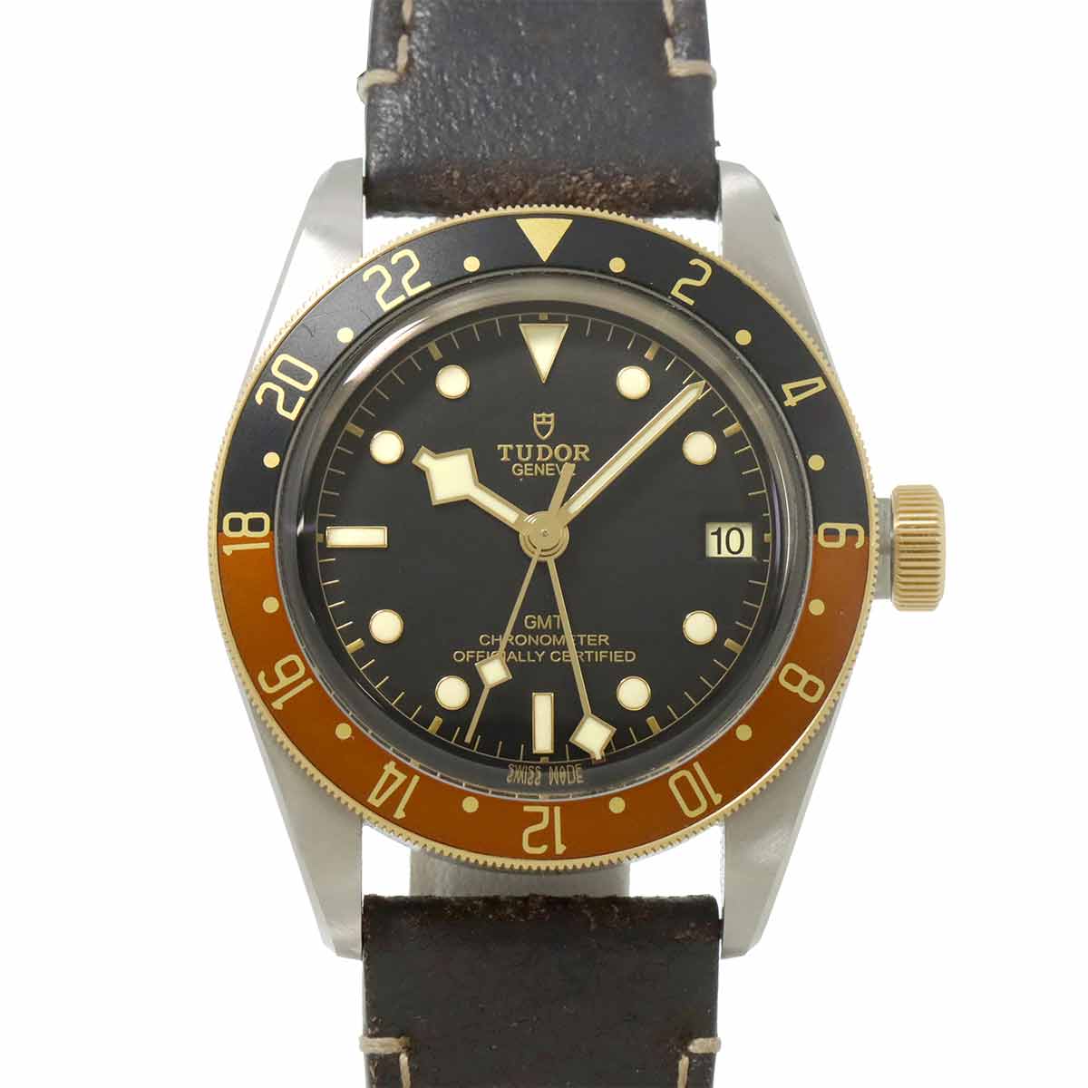 チュードル TUDOR ブラックベイGMT S&G コンビ 79833MN メンズ 腕時計 デイト ブラック K18YG 自動巻き Black Bay GMT チューダー 90301895