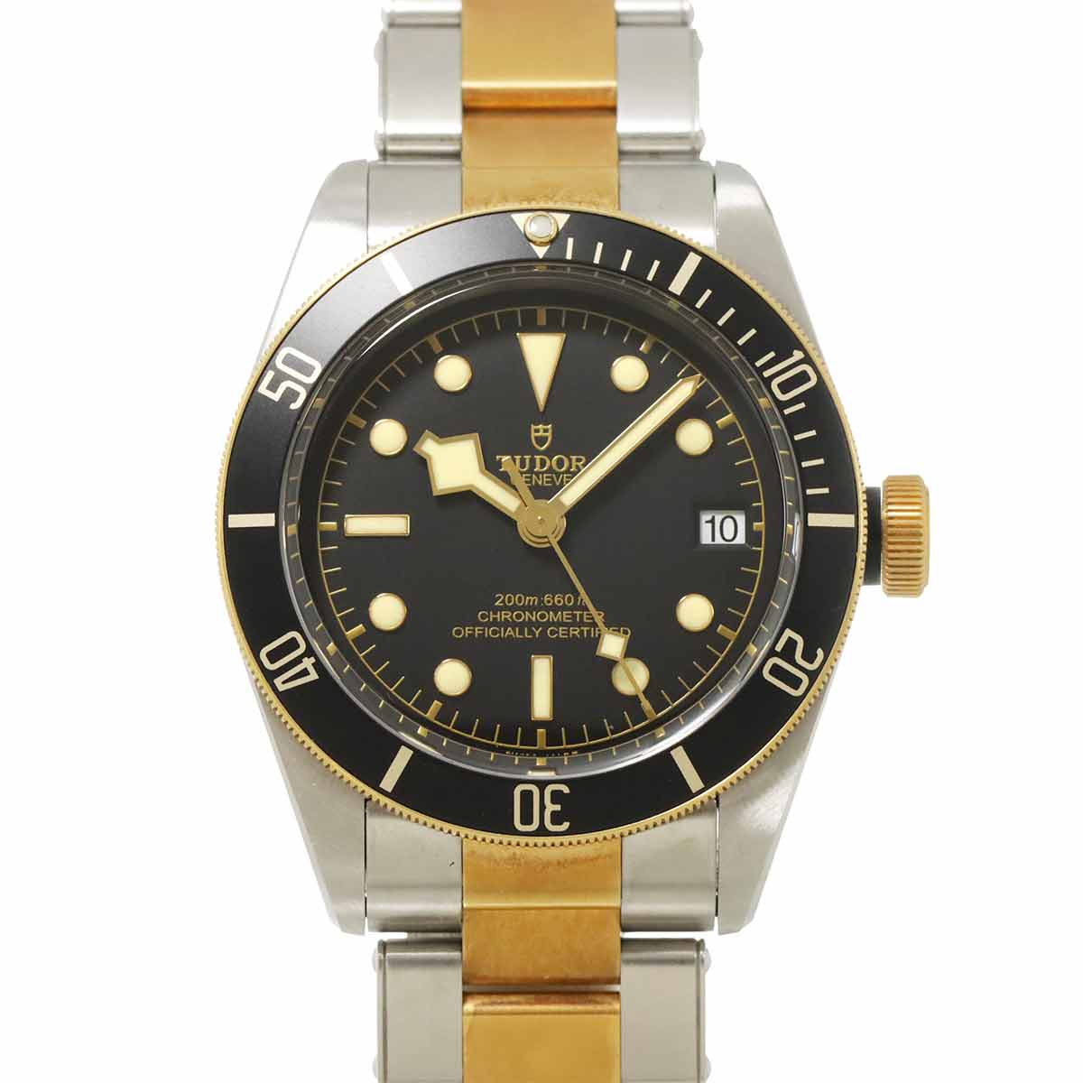 TUDOR ヘリテージ ブラックベイ 41 コンビ 79733N メンズ 腕時計 ブラック YG イエローゴールド オートマ 自動巻き ウォッチ Heritage Black Bay チューダー チュードル 90301904