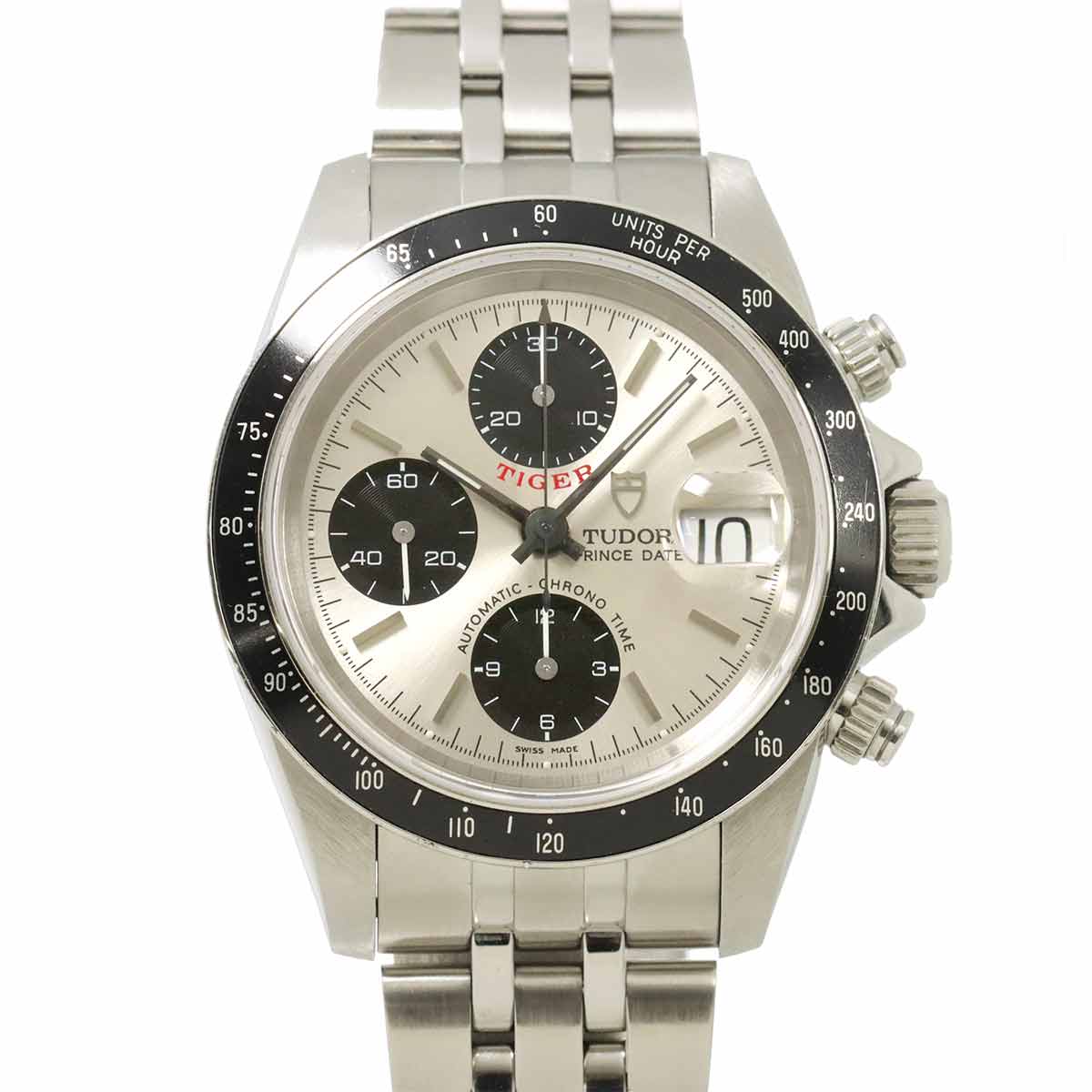 TUDOR クロノタイム タイガー プリンスデイト 79260 メンズ 腕時計 シルバー オートマ 自動巻き ウォッチ Chrono time チューダー チュードル 90301978