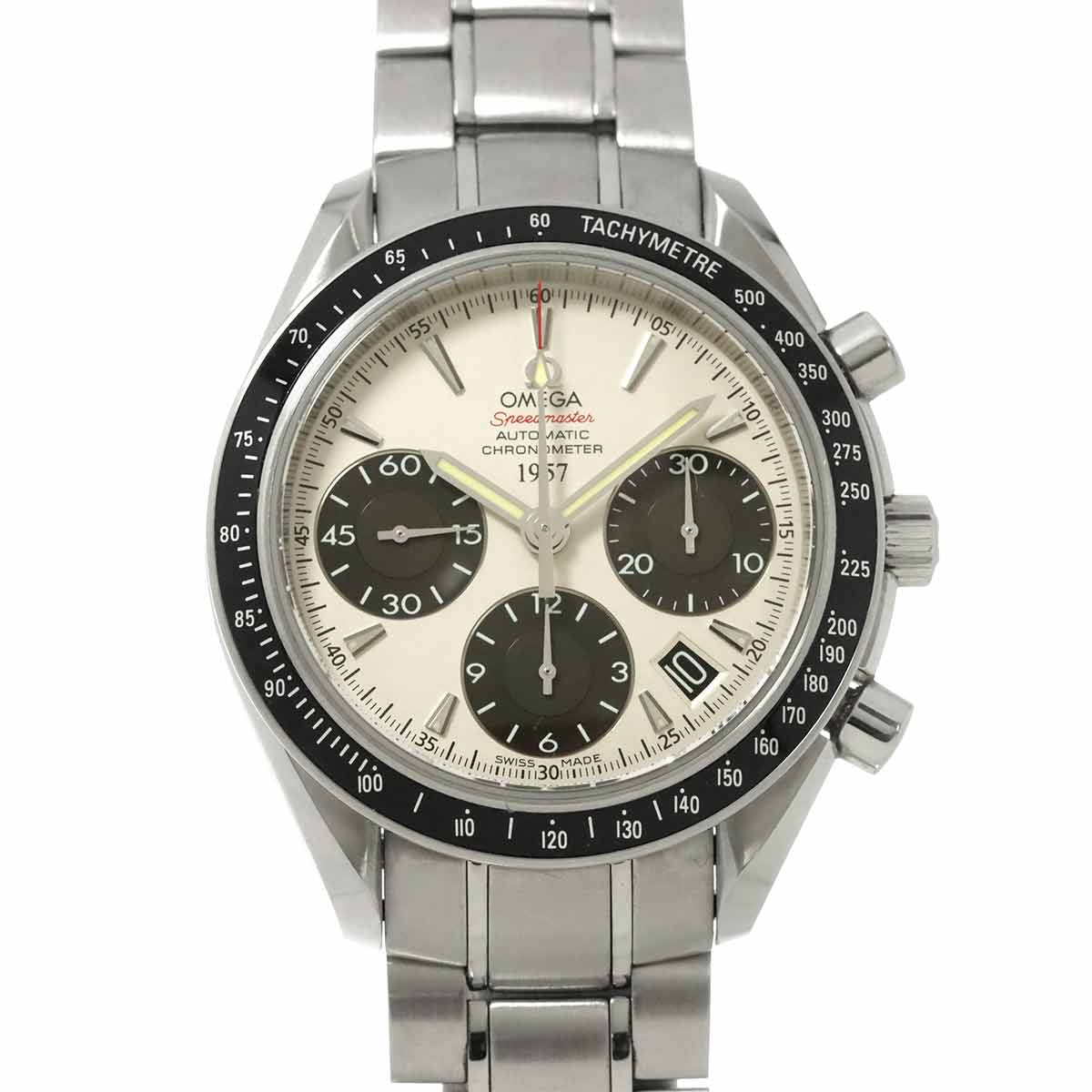 OMEGA スピードマスター デイト 323 30 40 40 02 001 日本限定 クロノグラフ メンズ 腕時計 シルバー オートマ 自動巻き ウォッチ Speedmaster オメガ 90302002