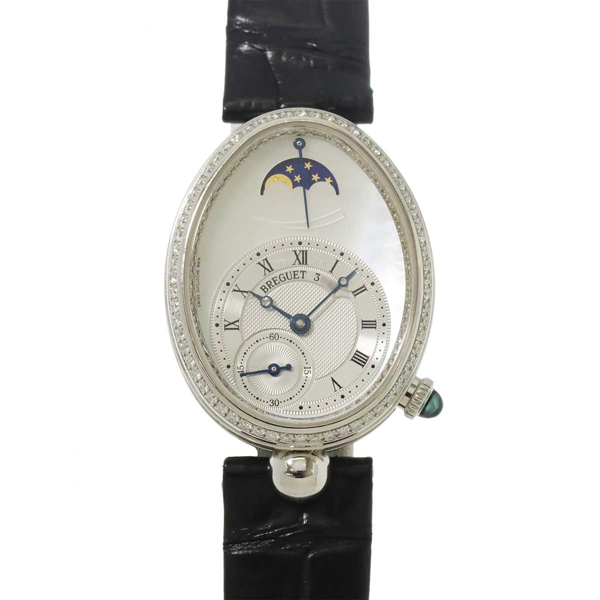 Breguet クイーン オブ ネイプルズ 8908BB レディース 腕時計 ダイヤ ベゼル バックル ホワイトシェル K18WG ホワイトゴールド オートマ 自動巻き ウォッチ Reine de Naples ブレゲ 90302003