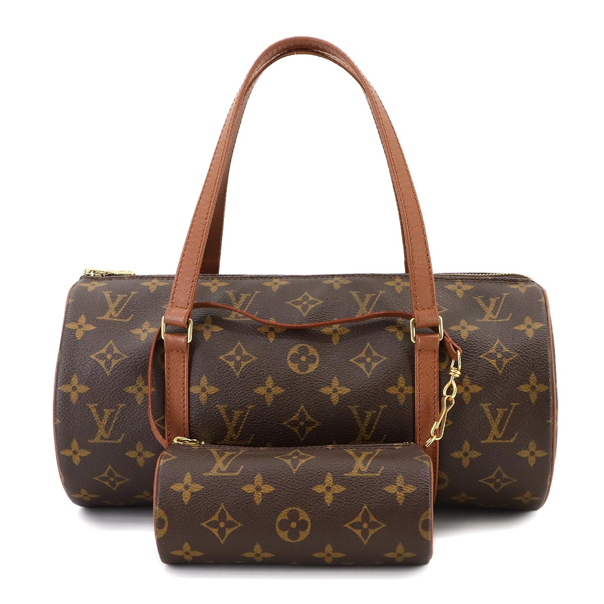LOUIS VUITTON モノグラム パピヨン 30 ハンド バッグ M51365 ポーチ付き ゴールド 金具 Papillon 30 ルイ ヴィトン 90299840
