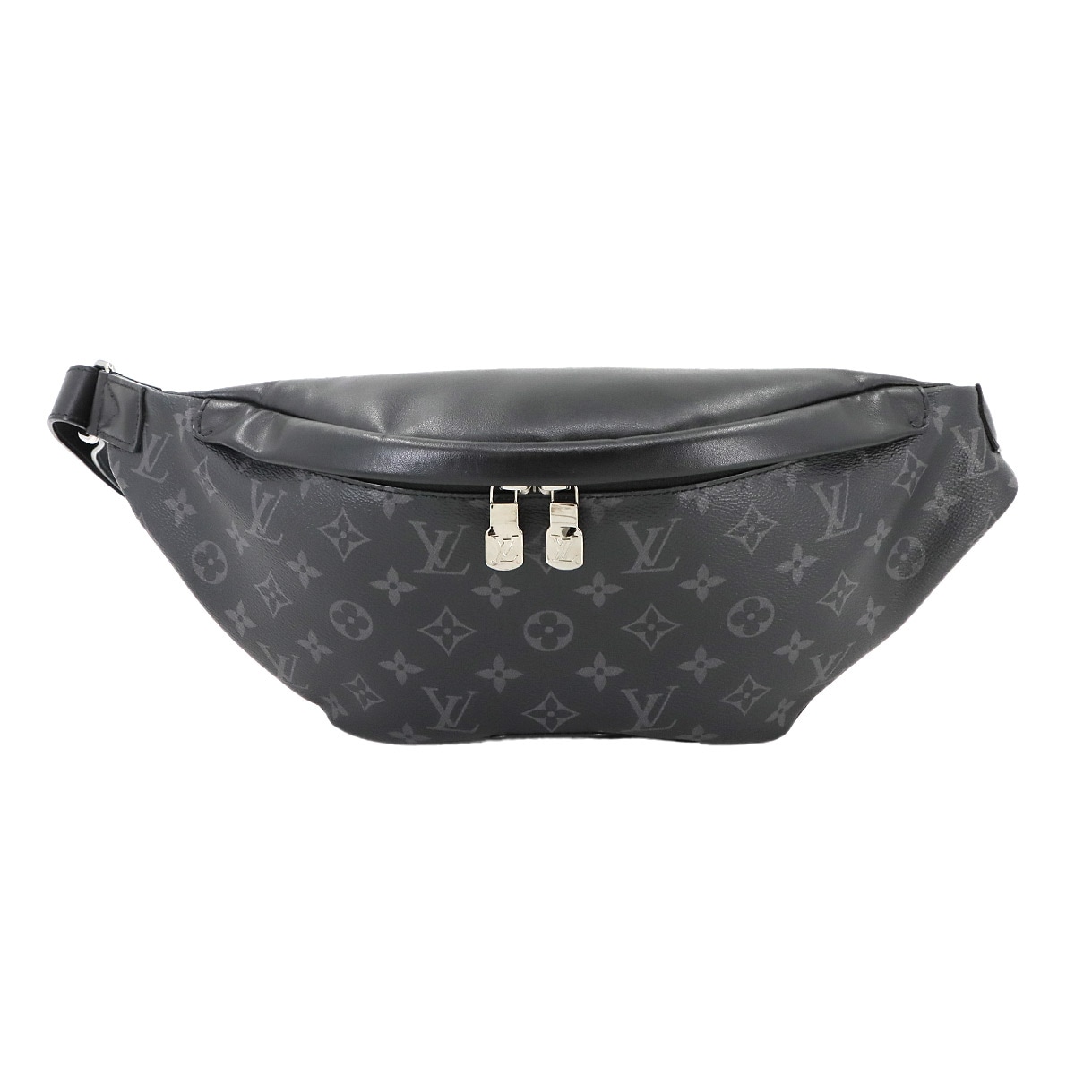 LOUIS VUITTON モノグラム エクリプス ディスカバリー バムバッグ PM ボディ バッグ ブラック グレー M46035 RFID Discovery Bumbag ルイ ヴィトン 90299849