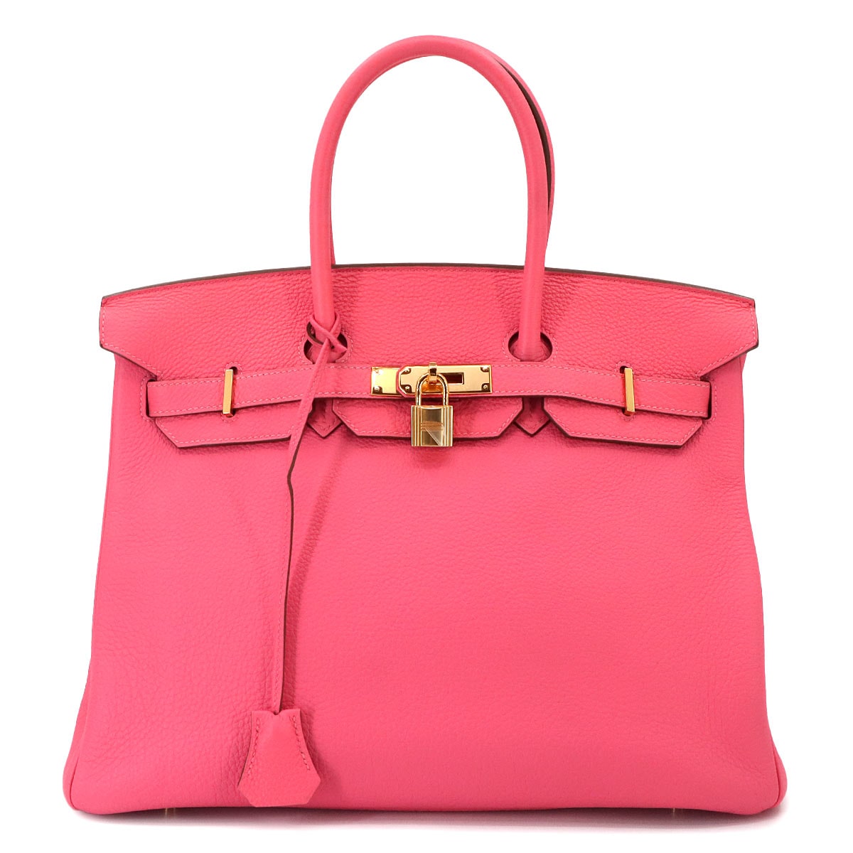 HERMES バーキン35 トゴ ローズリップスティック ハンド バッグ □Q刻印 ゴールド 金具 Birkin 35 エルメス 90301523