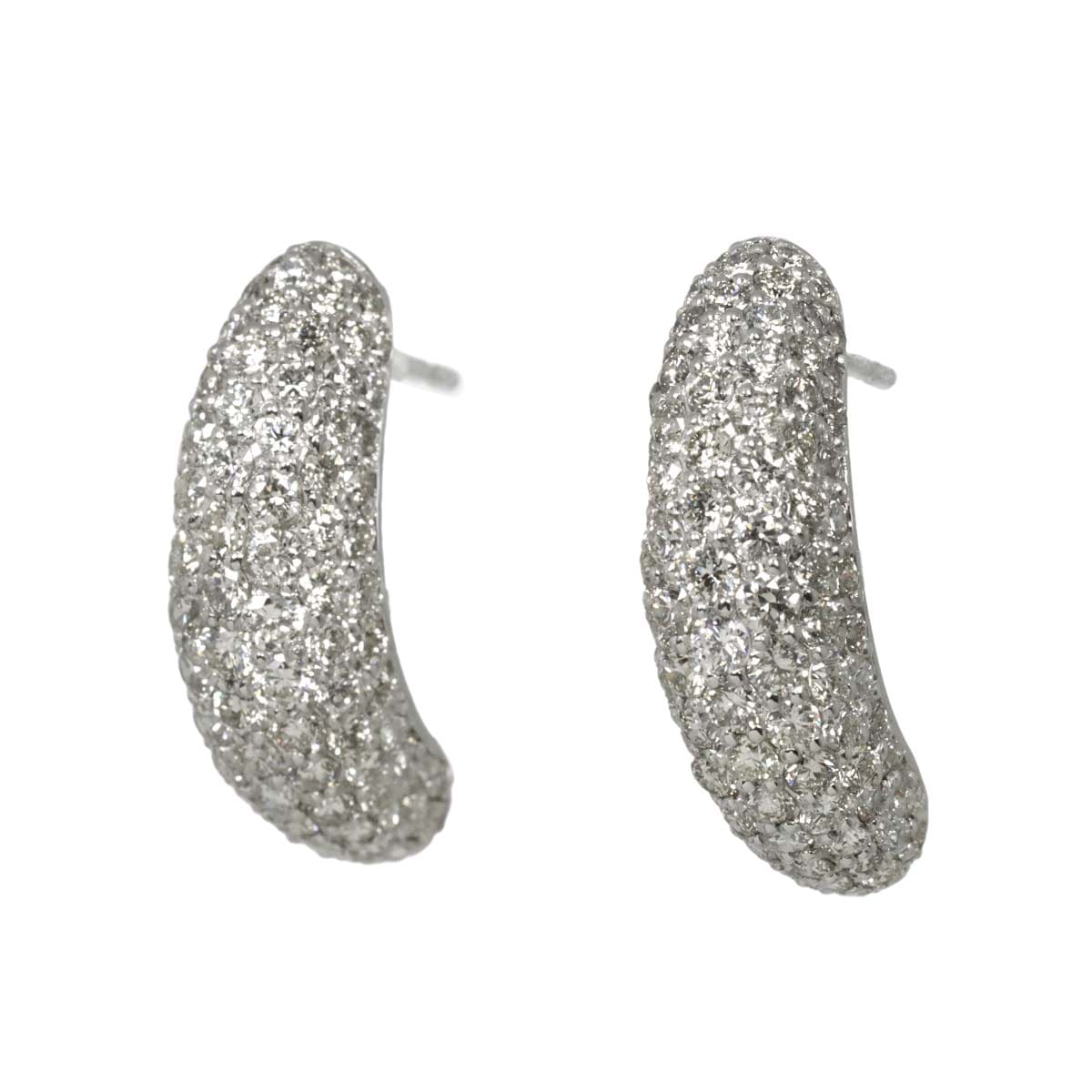 ダイヤ 2.00ct/2.00ct K18 WG ピアス ホワイトゴールド 750 Diamond Earrings Pierced 90299938