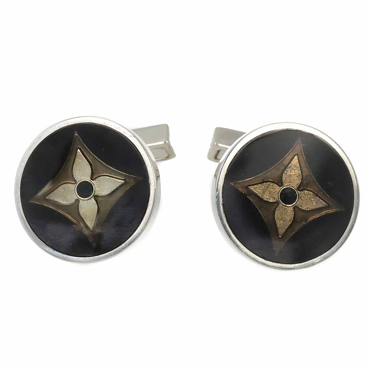 LOUIS VUITTON ブトン ドゥ マンシェット フルール カフス SV シルバー 925 LV Cufflinks ルイ ヴィトン 90293913