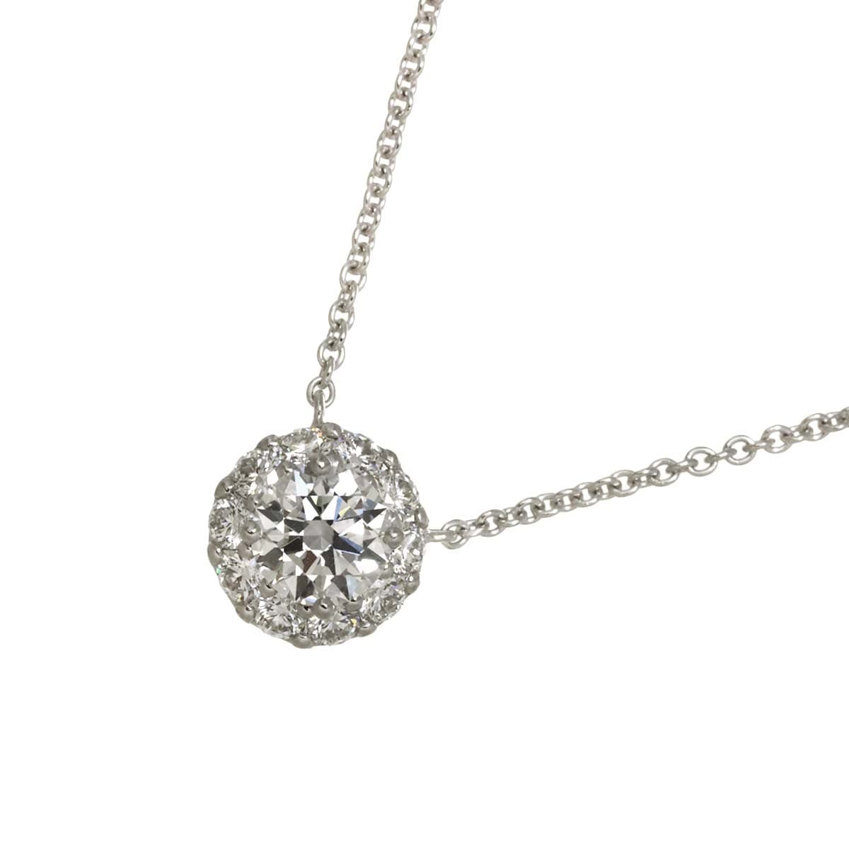 GRAFF アイコン ラウンド ダイヤ 0.50ct D/VS2/3EX ネックレス 46cm K18 WG ホワイトゴールド 750 Diamond Necklace【鑑定書・証明書】グラフ 90298520