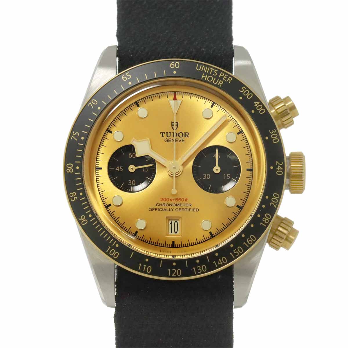TUDOR ヘリテージ ブラックベイ クロノグラフ コンビ 79363N メンズ 腕時計 デイト ゴールド YG イエローゴールド 自動巻き Heritage チューダー チュードル 90301987