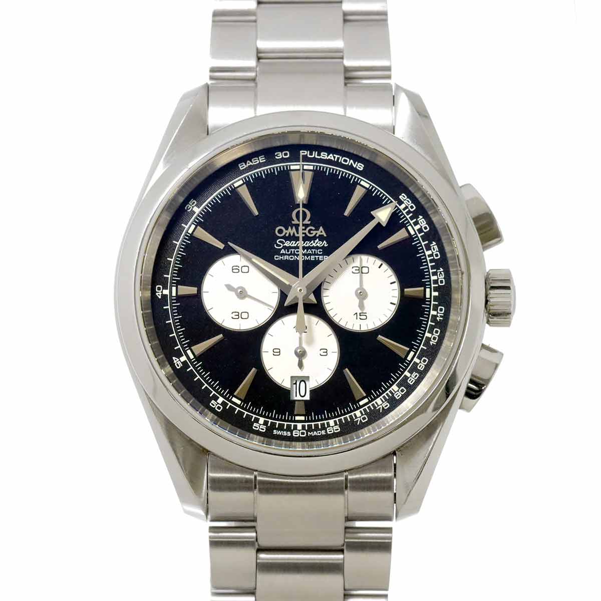 OMEGA シーマスター アクアテラ 221 10 42 40 01 002 クロノグラフ メンズ 腕時計 デイト ブラック オートマ 自動巻き Seamaster オメガ 90302282