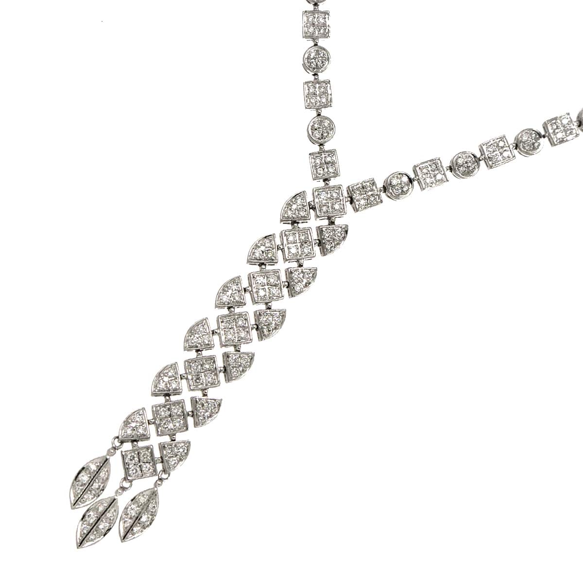 ダイヤ 2.01ct ネックレス 40cm K18 WG ホワイトゴールド 750 Diamond Necklace 90301171