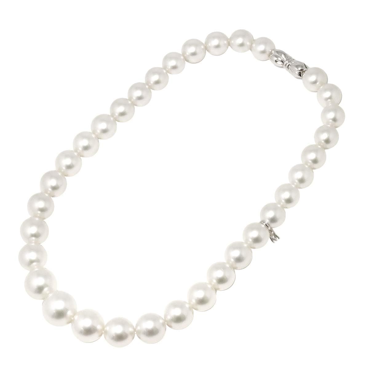 MIKIMOTO 白蝶真珠 16.7-12.0mm ネックレス 42cm K18 WG ホワイトゴールド 750 パール 希少 South Sea pearl Necklace ミキモト 90295887