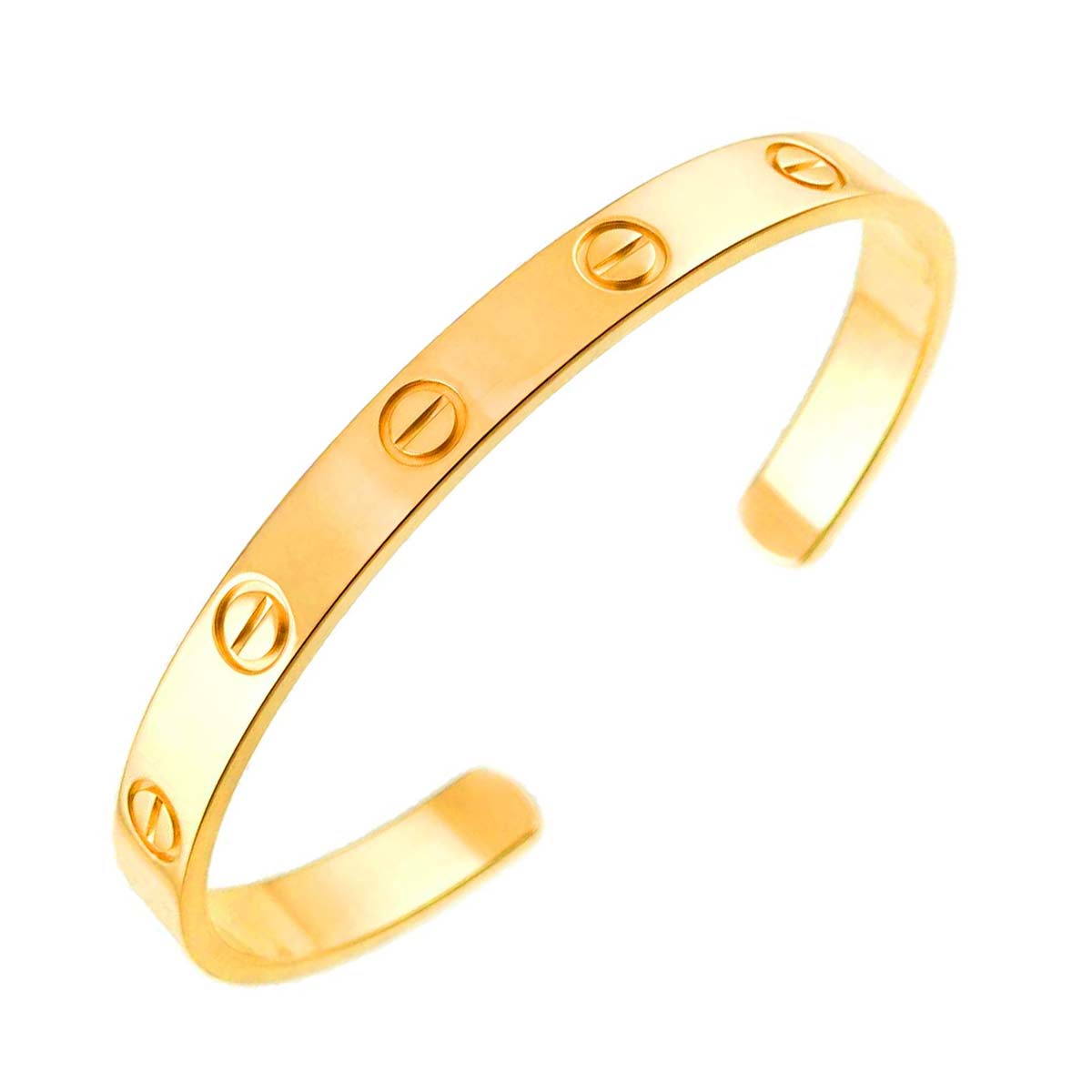 Cartier ラブ ブレス #16 オープン K18 YG イエローゴールド 750 ブレスレット バングル Love Bracelet カルティエ 90298237