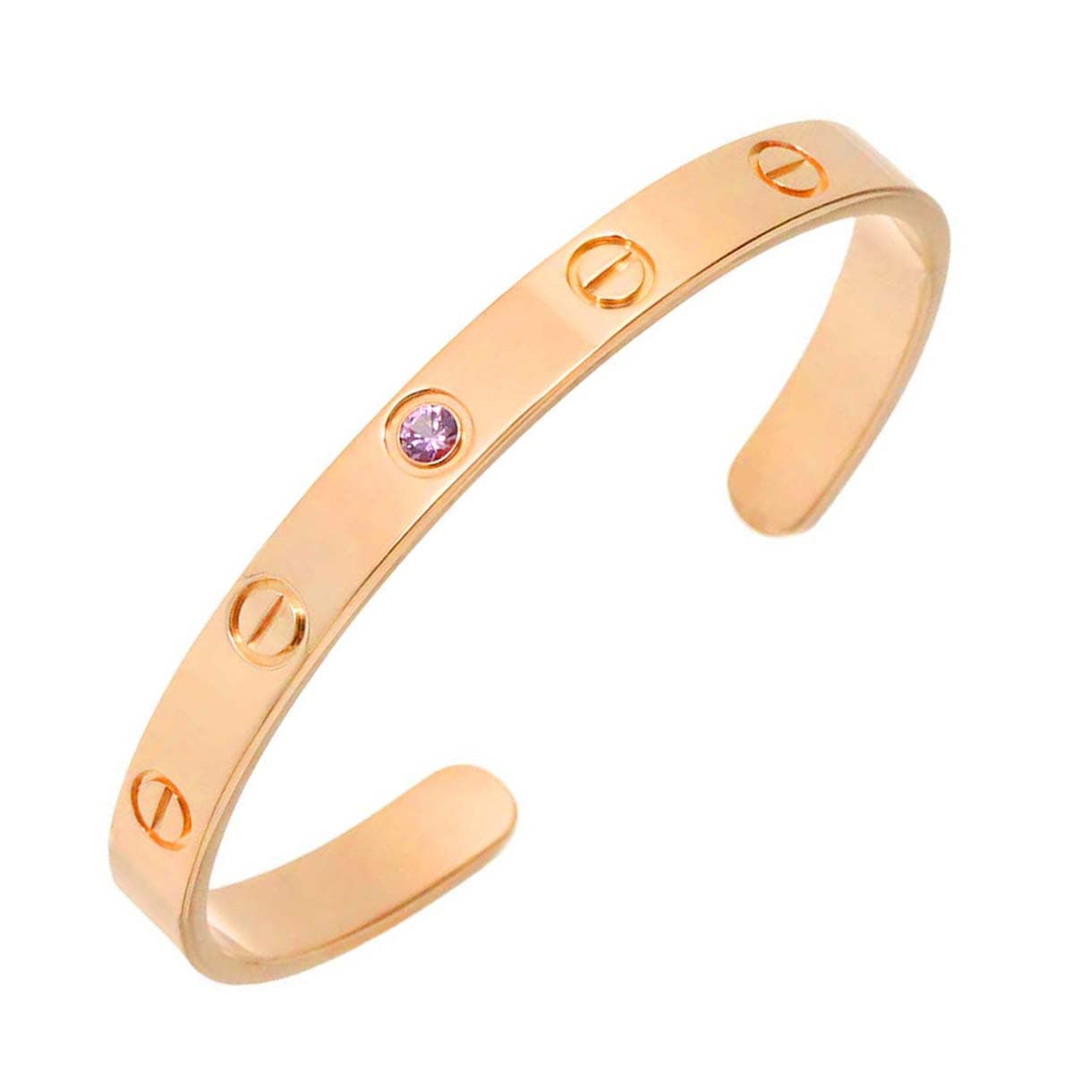 Cartier ラブ ブレス #16 オープン サファイヤ K18 PG ピンクゴールド 750 ブレスレット バングル Love Bracelet カルティエ 90298250