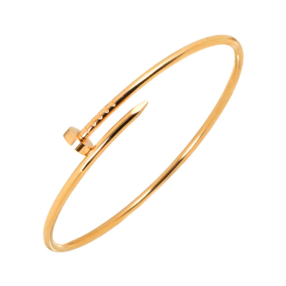 Cartier ジュストアンクル スモール SM #18 ブレスレット K18 PG ピンクゴールド 750【証明書付き】Juste Un Clou Bracelet カルティエ 90300170