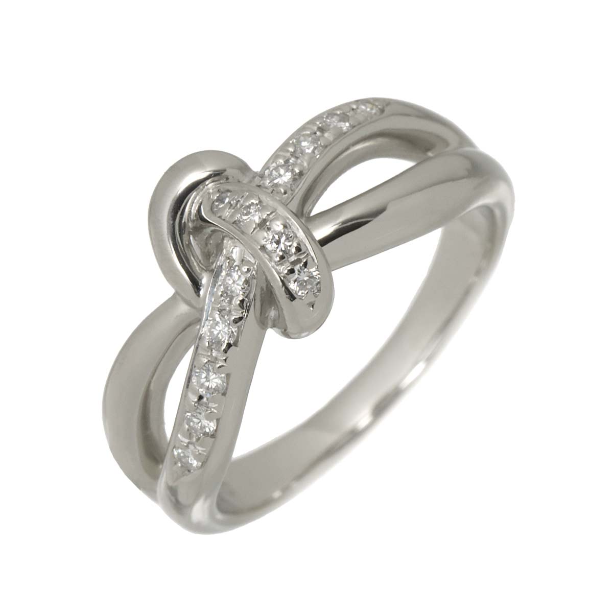 TASAKI 10.5号 リング ダイヤ 0.13ct Pt プラチナ 田崎真珠 指輪 Diamond Ring タサキ 90300684