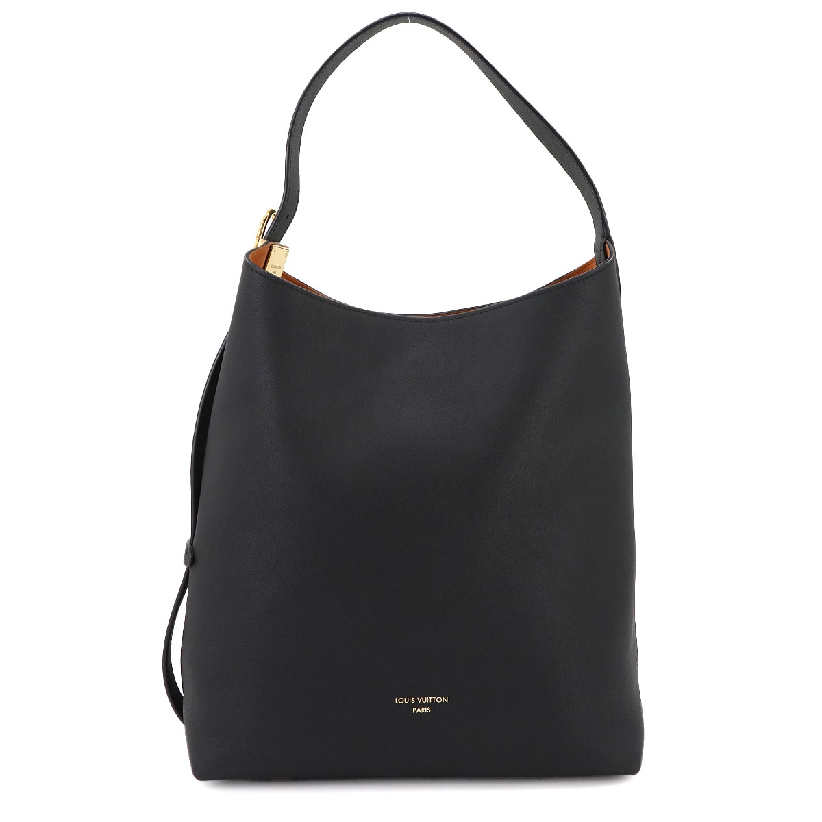 LOUIS VUITTON ロウキー ホーボー MM ショルダー バッグ レザー ノワール M24856 RFID Low Key Hobo MM ルイ ヴィトン 90300340