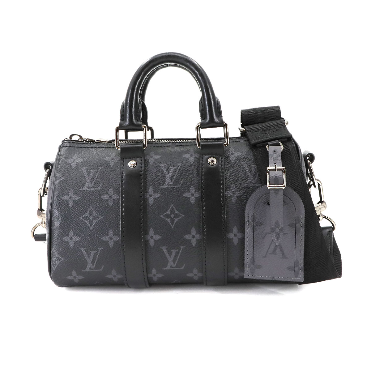 LOUIS VUITTON モノグラム エクリプス リバース キーポル バンドリエール 25 2way ハンド ショルダー バッグ RFID M46271 RFID Keepall Bandouliere ルイ ヴィトン 90300583