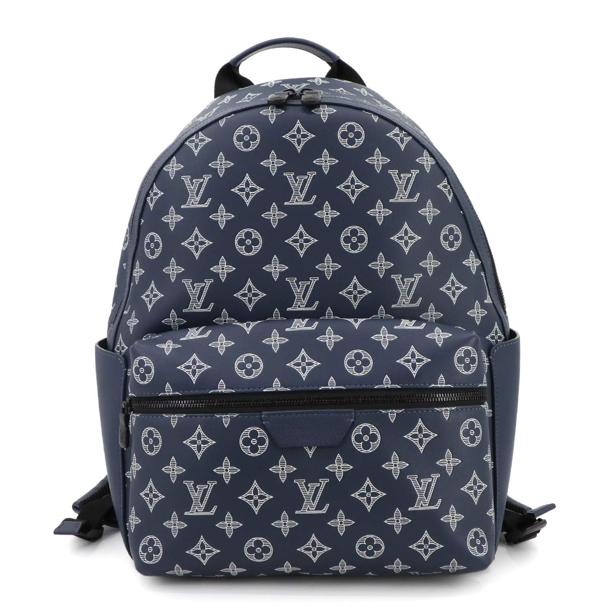 LOUIS VUITTON モノグラム シャドウ ディスカバリー バックパック PM レザー ネイビーブルー M24760 RFID Discovery Backpack ルイ ヴィトン 90300639