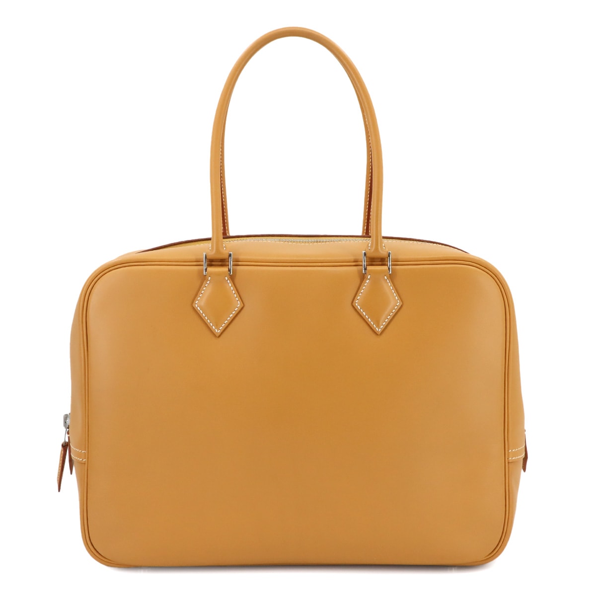 HERMES プリュム 32 ハンド バッグ シャモニー ナチュラル □C刻印 1999年製 ヴィンテージ シルバー 金具 Plume  エルメス 90301176