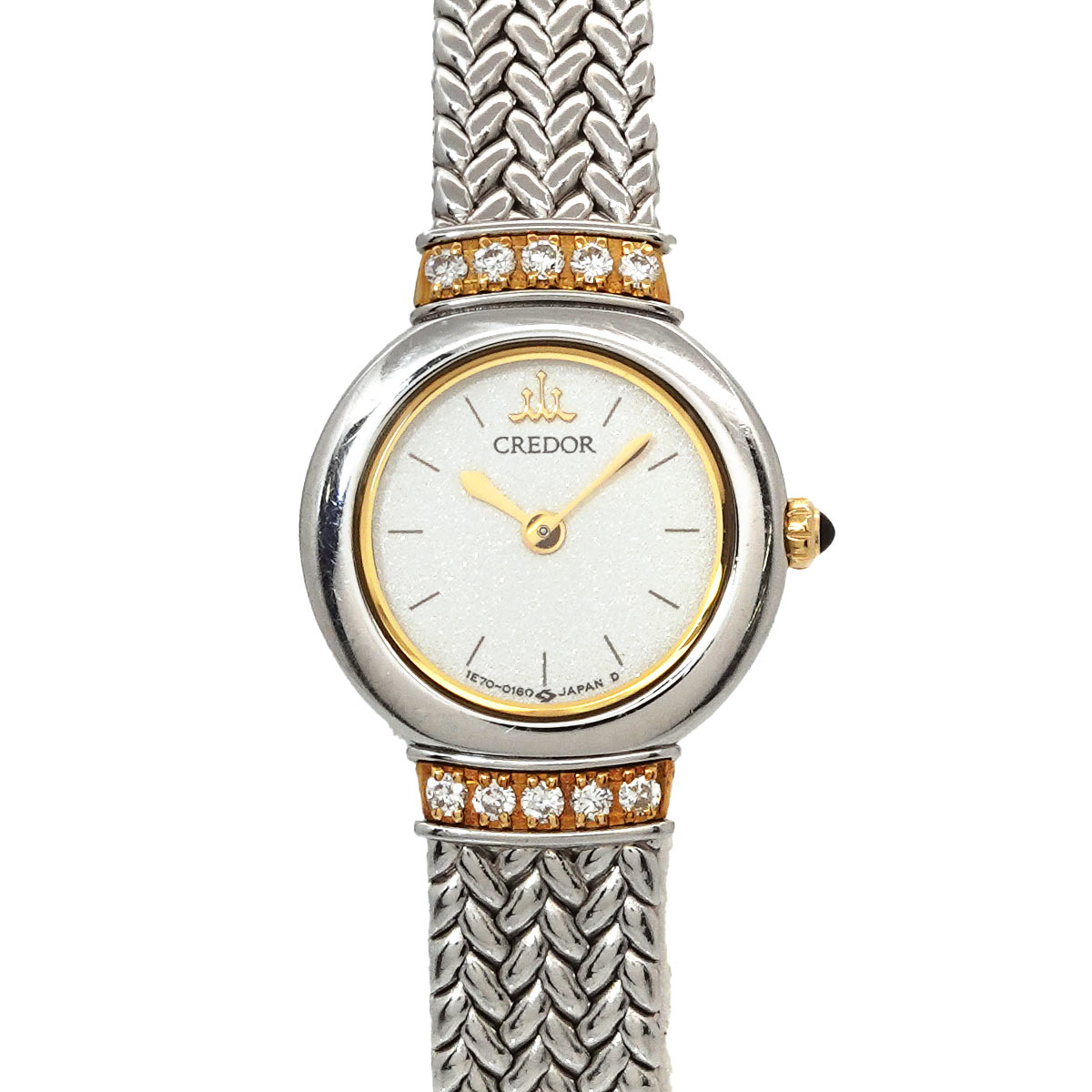 SEIKO クレドール シグノ 1E70-0BD0 レディース 腕時計 12P ダイヤ