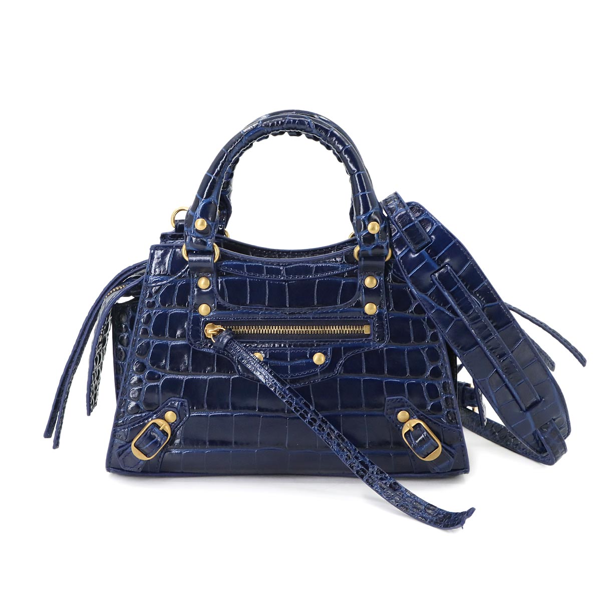 BALENCIAGA ペーパー A6 ジップ アラウンド 2way ハンド ショルダー