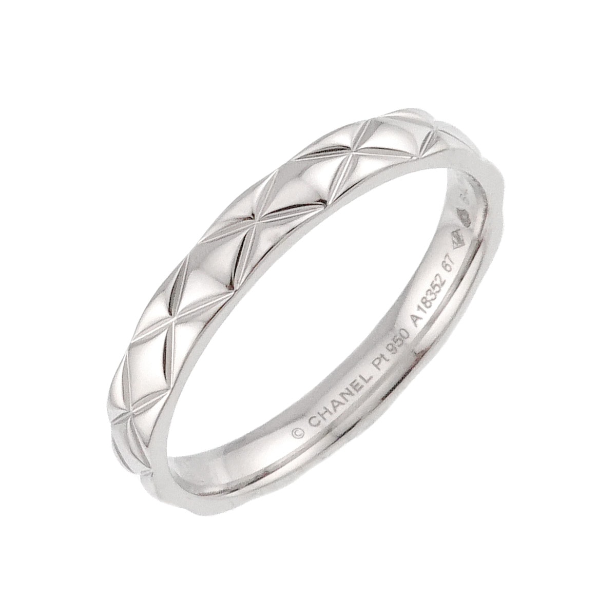 CHANEL マトラッセ #67 リング Pt プラチナ 指輪 Ring シャネル 90300003