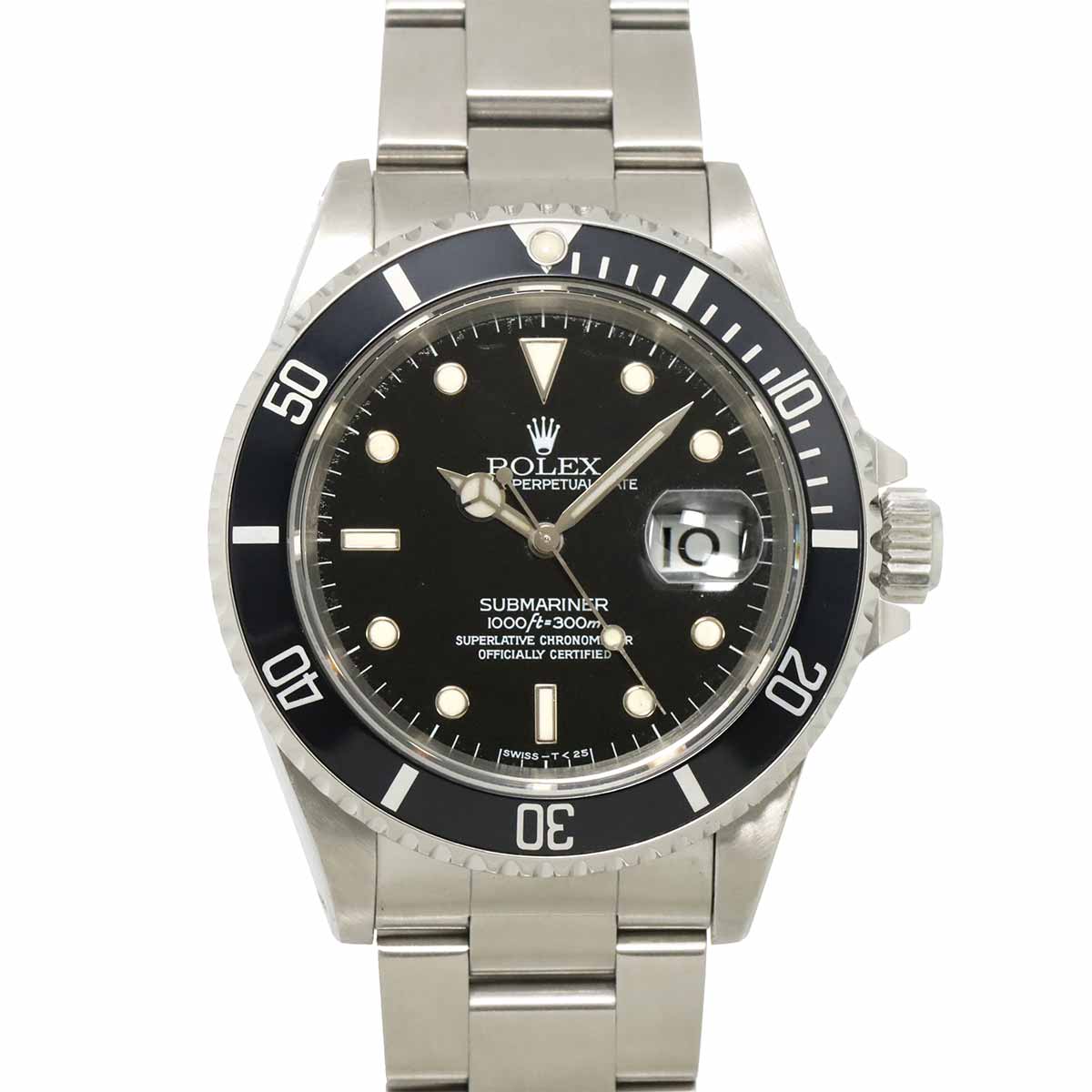ROLEX サブマリーナ デイト 16610 W番 メンズ 腕時計 ブラック オートマ 自動巻き ウォッチ Submariner ロレックス 90298648