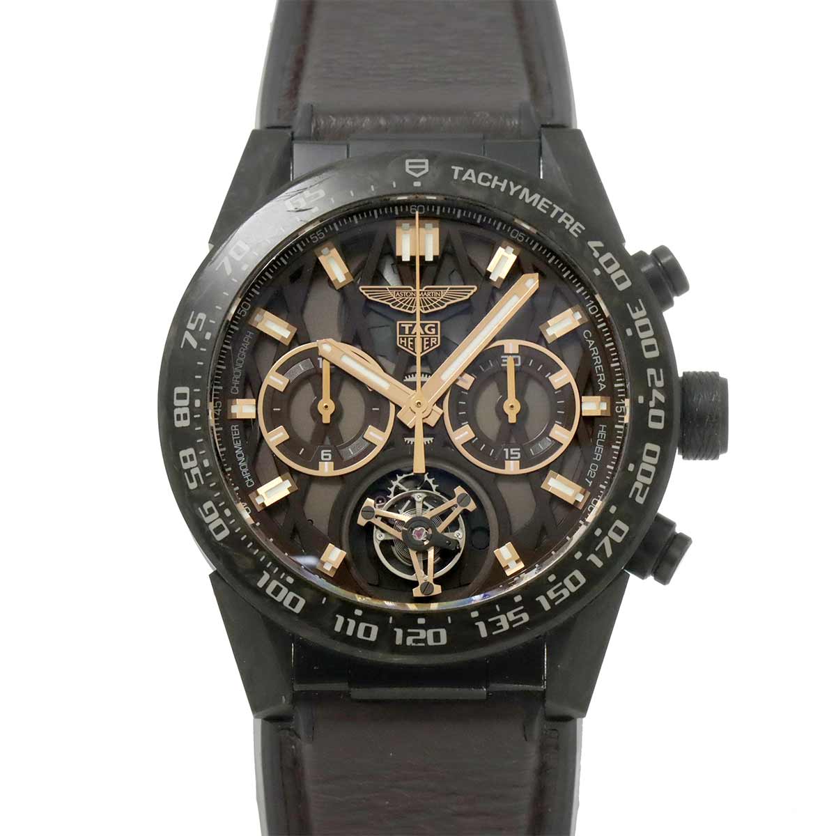 TAG Heuer カレラ キャリバーホイヤー02T アストンマーチン CAR5A8E クロノグラフ メンズ 腕時計 スケルトン デイト オートマ 自動巻き ウォッチ Carrera タグホイヤー 90303297
