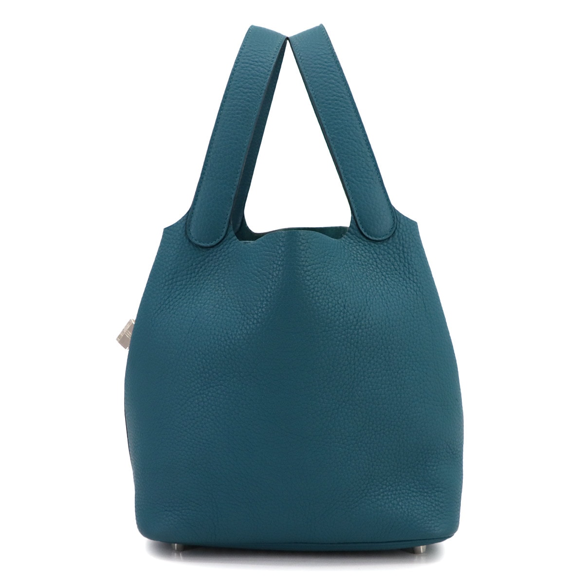 HERMES ピコタンロック 22 MM ハンド バッグ トリヨンクレマンス ヴェールボスフォール Y刻印 シルバー 金具 Picotin Lock MM エルメス 90302037