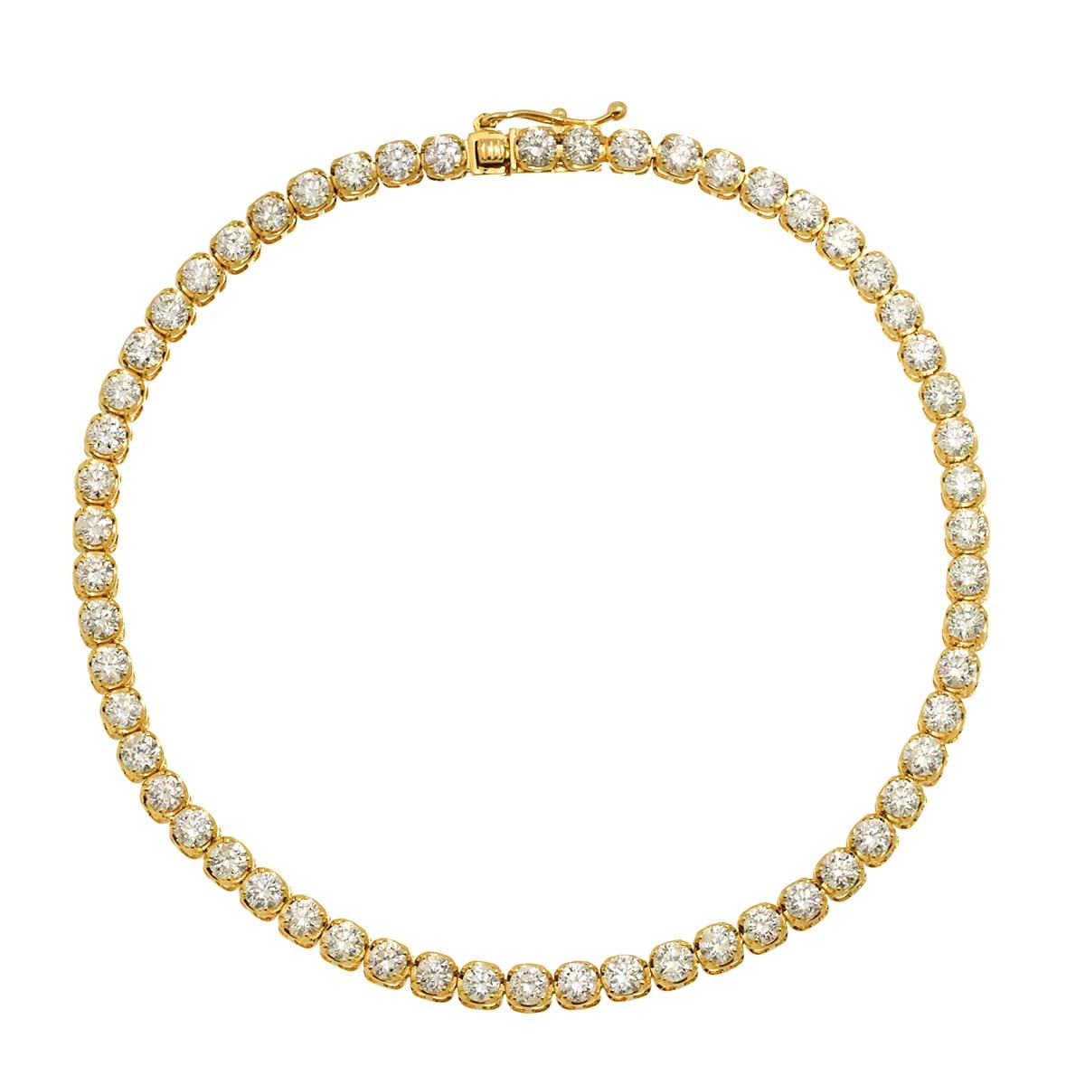 ダイヤ 3.00ct ブレスレット 17.5cm K18 YG  イエローゴールド 750 Diamond Bracelet 90302376