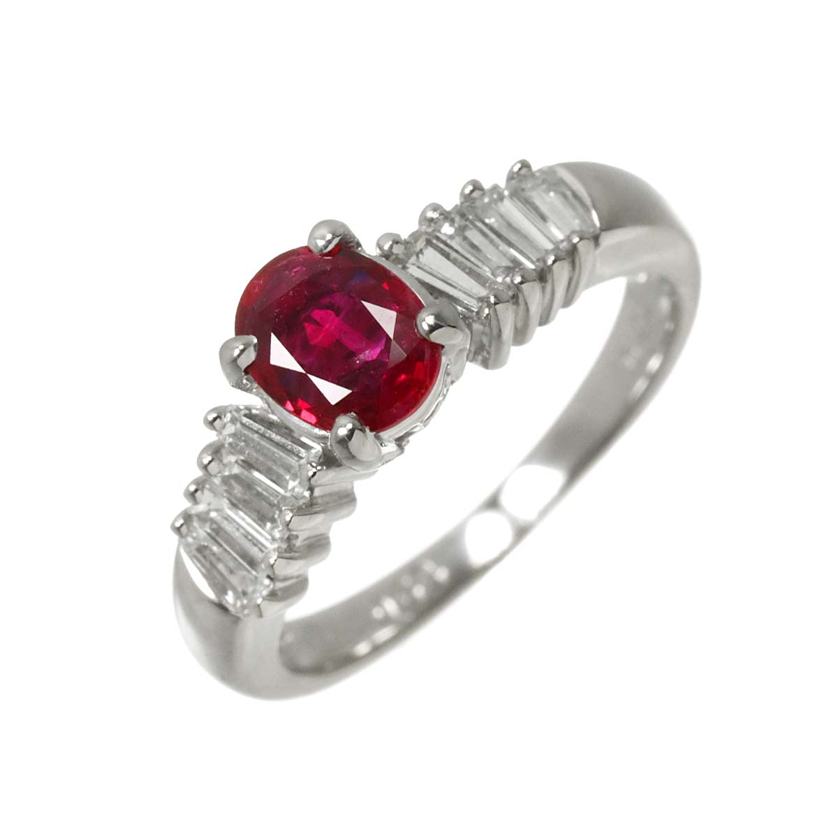 TASAKI 10号 リング ルビー 0.68ct ダイヤ 0.46ct Pt プラチナ 田崎真珠 指輪 Ruby Ring【鑑別書付き】 タサキ 90300922