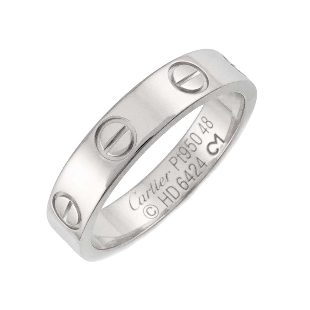 Cartier ミニラブ #48 リング Pt プラチナ 指輪 Mini Love Ring カルティエ 90301324