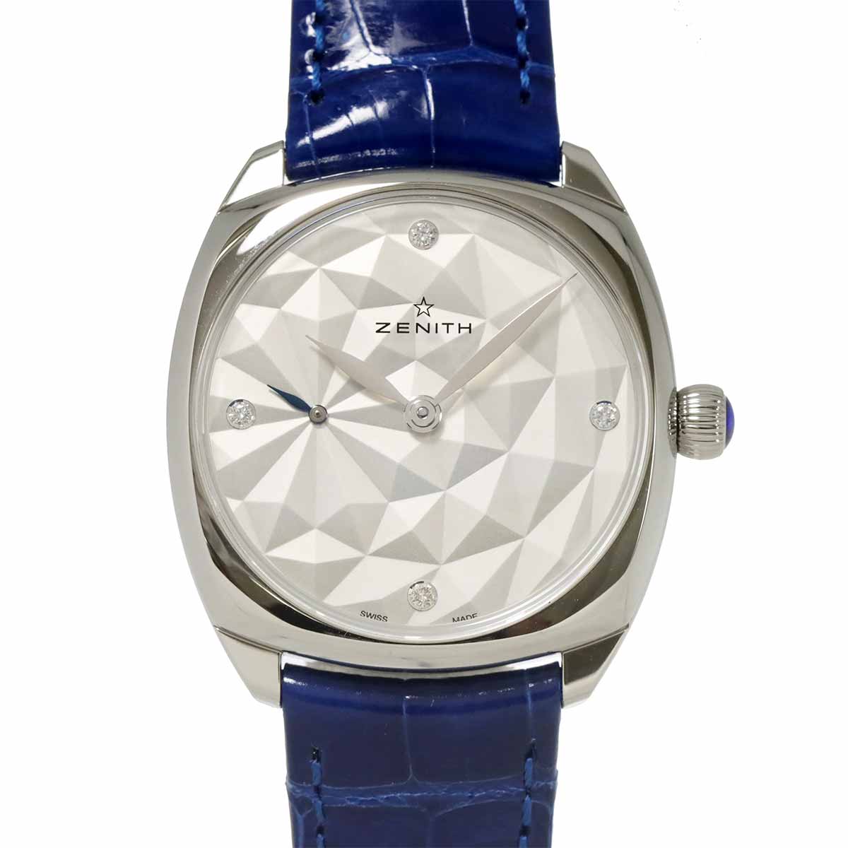 ZENITH スター 03 1971 681 4P ダイヤ レディース 腕時計 シルバー オートマ 自動巻き ウォッチ Star ゼニス 90301585