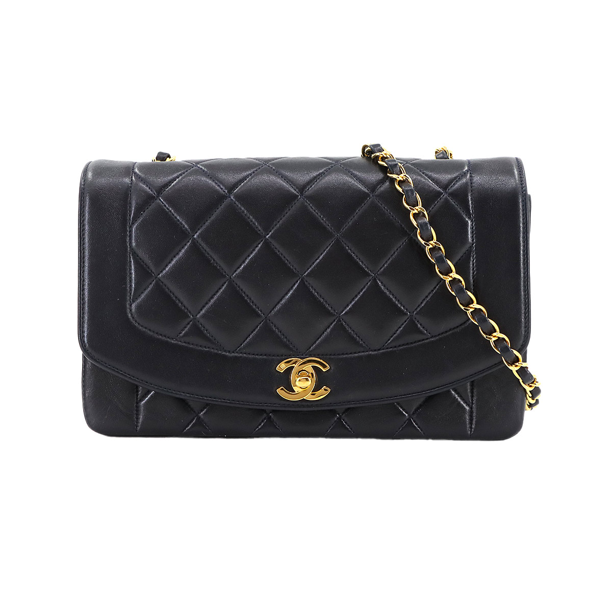 CHANEL マトラッセ 25 チェーン ショルダー バッグ ラムスキン