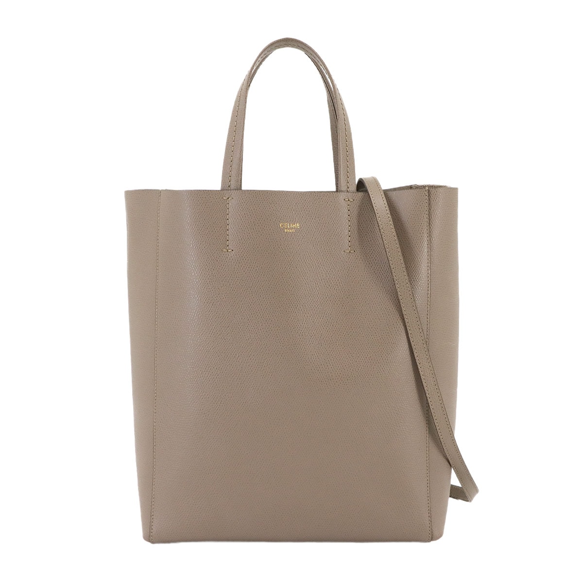 CELINE ラゲージ マイクロショッパー ハンド バッグ レザー スリ