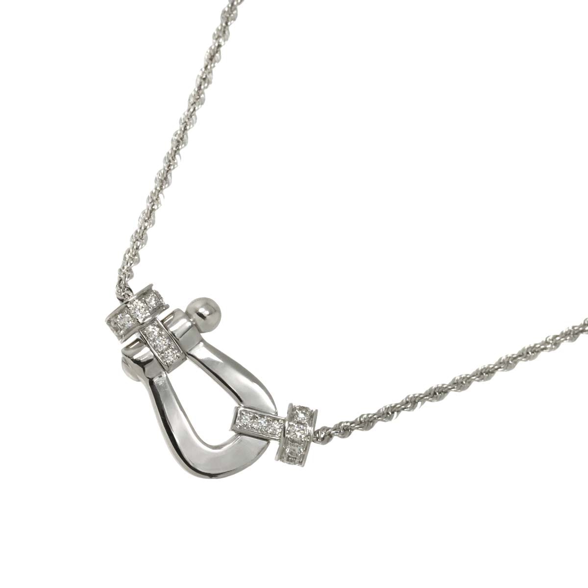 FRED フォース10 ダイヤ ネックレス 44cm ミディアム K18 WG ホワイトゴールド 750 Force10 Diamond Necklace【証明書付き】フレッド 90300178
