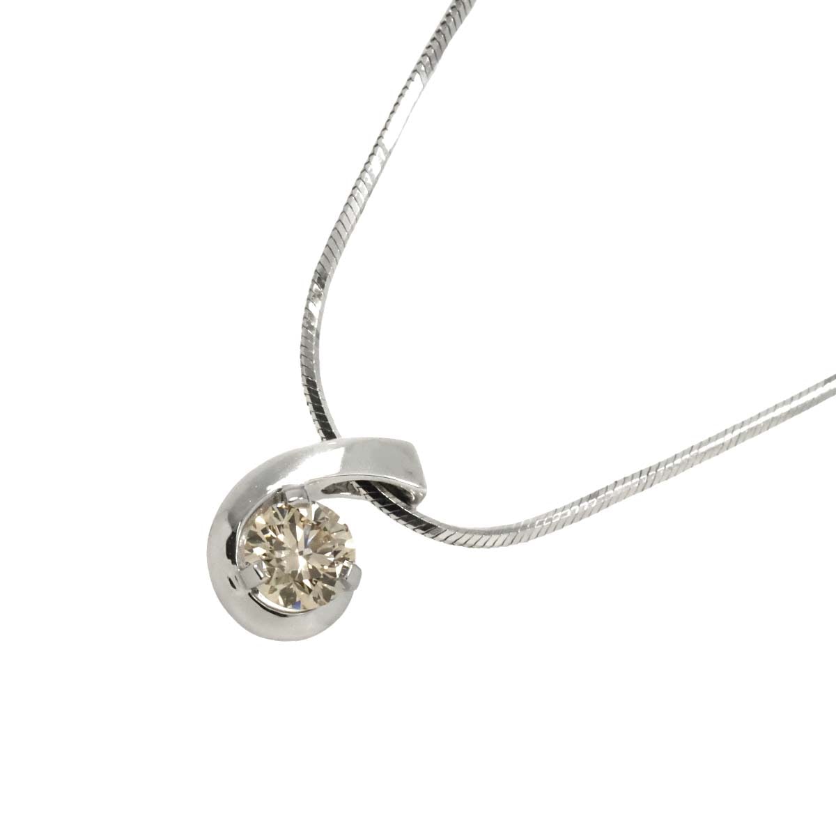 KASHIKEY ブラウンダイヤ 0.30ct ネックレス 45cm K18 WG ホワイトゴールド 750 Necklace カシケイ 90300949