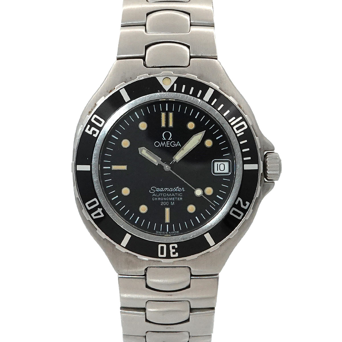 OMEGA シーマスター 200 368 1062 メンズ 腕時計 デイト ブラック オートマ 自動巻き ウォッチ Seamaster オメガ 90293178