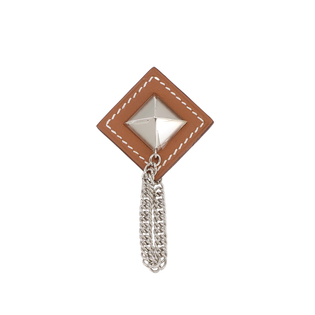 HERMES グルメット エケストル ブローチ ゴールド シルバー アクセサリー Gourmette Equestre brooch エルメス 90303137