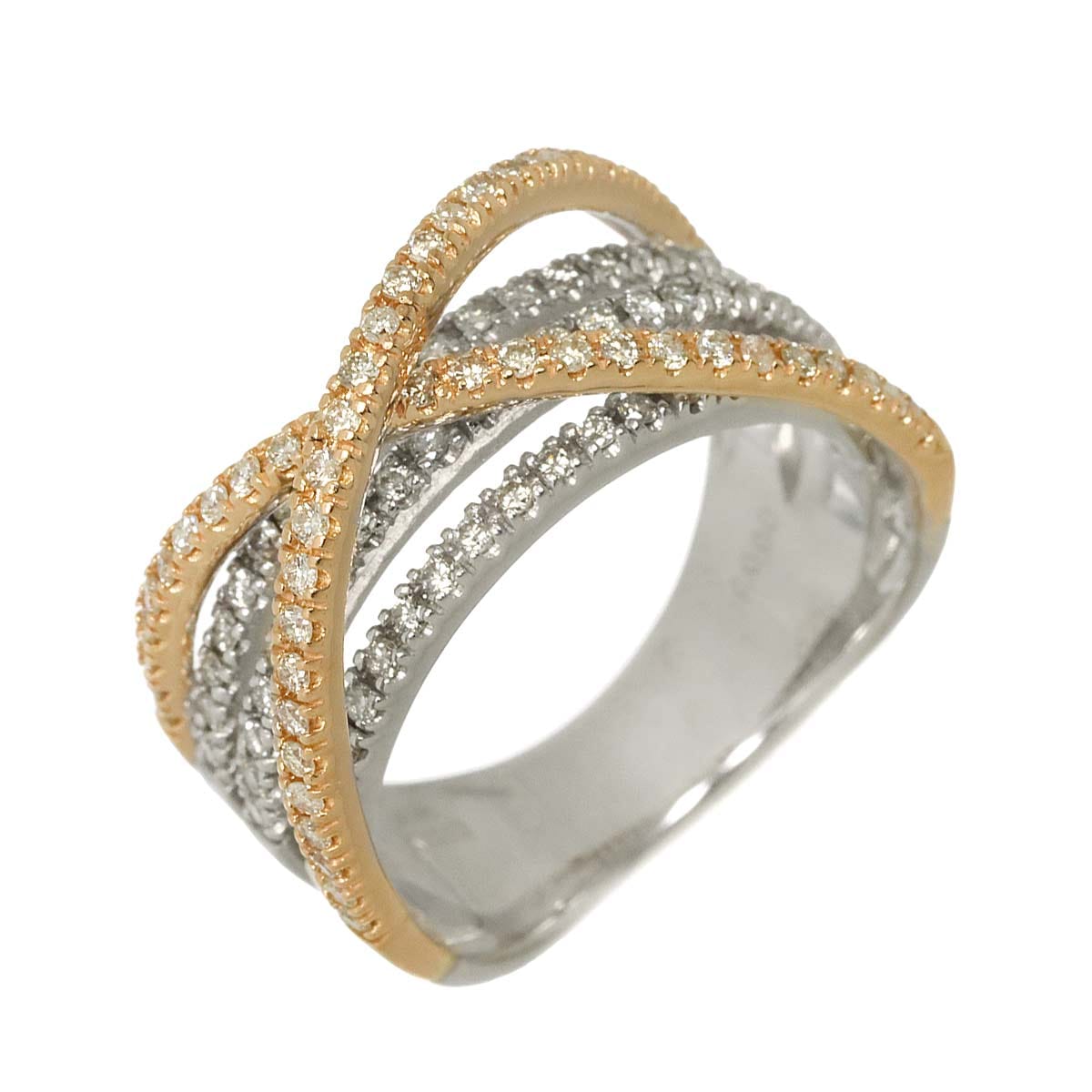 リング 11号 ダイヤ 0.76ct K18 YG イエローゴールド 750 指輪 Diamond