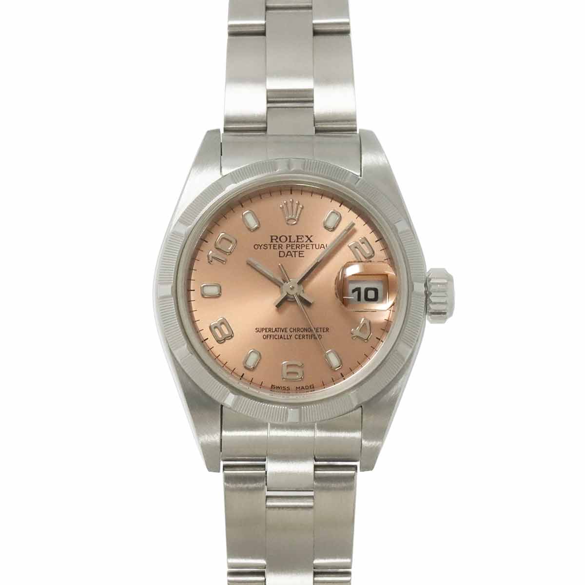 ROLEX オイスターパーペチュアル デイト 79190 P番 レディース 腕時計 ピンク オートマ 自動巻き ウォッチ Oyster perpetual ロレックス 90299495