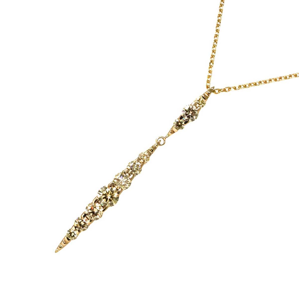 KASHIKEY ネイキッド ブラウンダイヤ 1.00ct ネックレス 45cm K18 BG ブラウン ゴールド 750 Necklace カシケイ 90300665