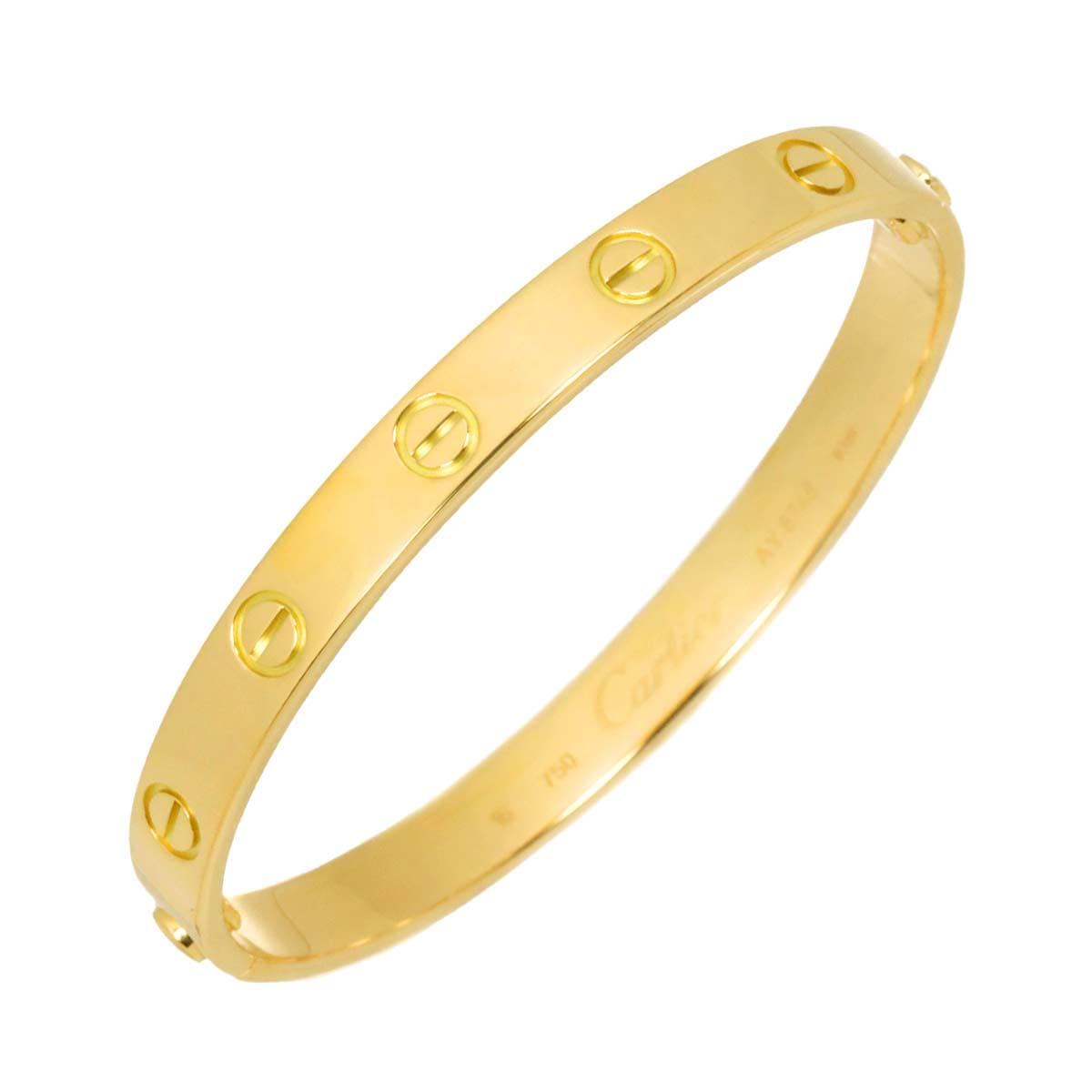 Cartier ラブ ブレス #16 K18 YG イエローゴールド 750 ブレスレット バングル Love Bracelet【証明書付き】 カルティエ 90302586