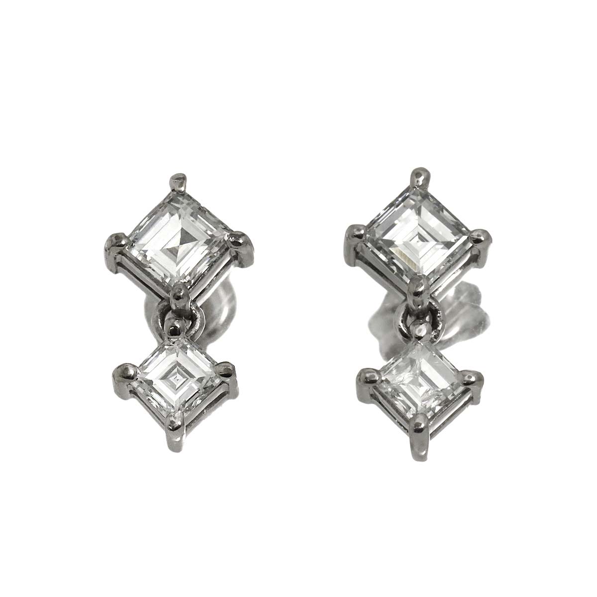 ダイヤ 1.17ct ピアス Pt プラチナ Diamond Earrings Pierced 90302307