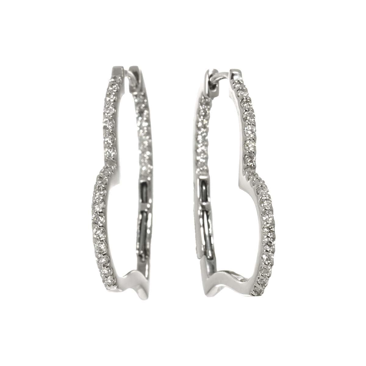 ダイヤ 0.20ct/0.20ct ピアス Pt プラチナ Diamond Earrings Pierced 90302419